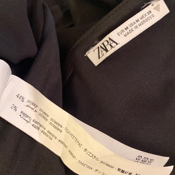 ZARA black mini dress size medium - Picture 4 of 4